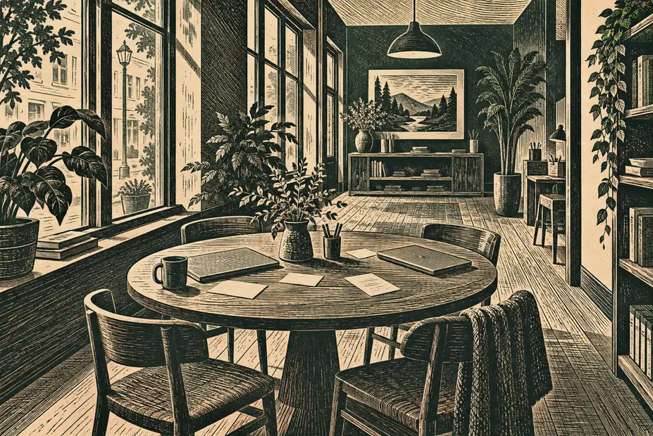 Illustration of consulting businesses and their working space